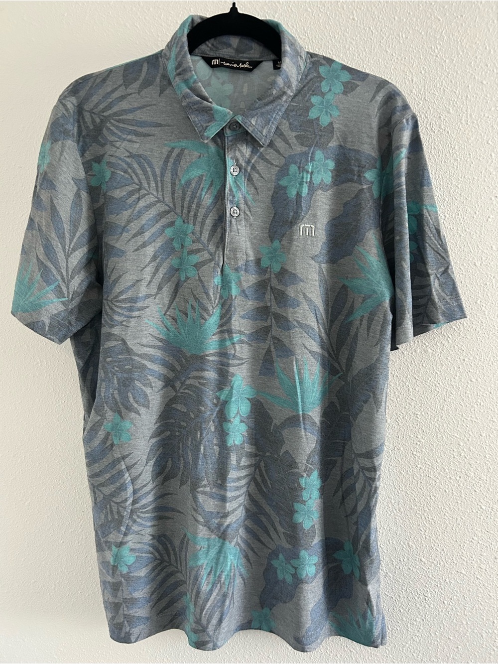 Travis Mathew Patio Time Floral Print Polo Shirt